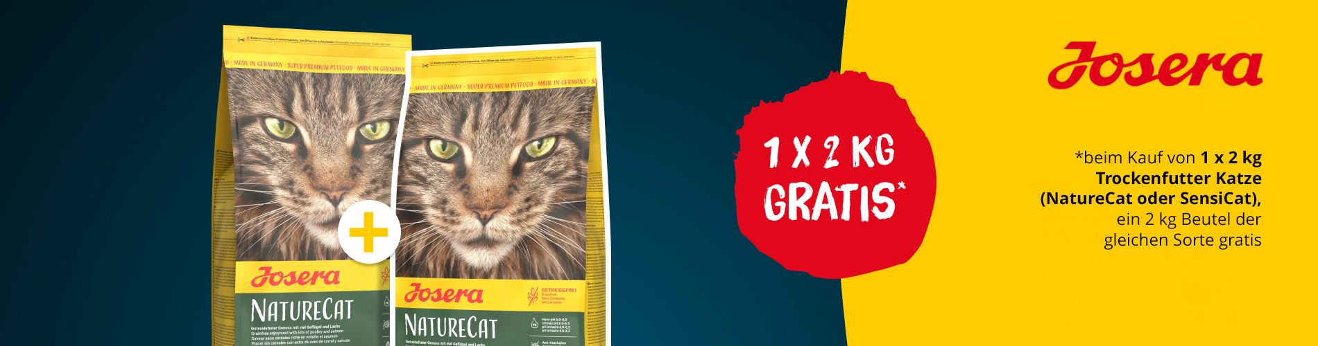 2026-03 Josera Katze Trockenfutter 2 kg + 2 kg gratis