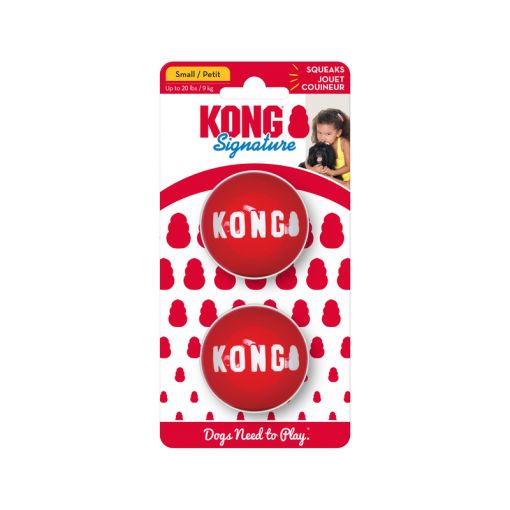 KONG Signature Balls Small 2er Pack