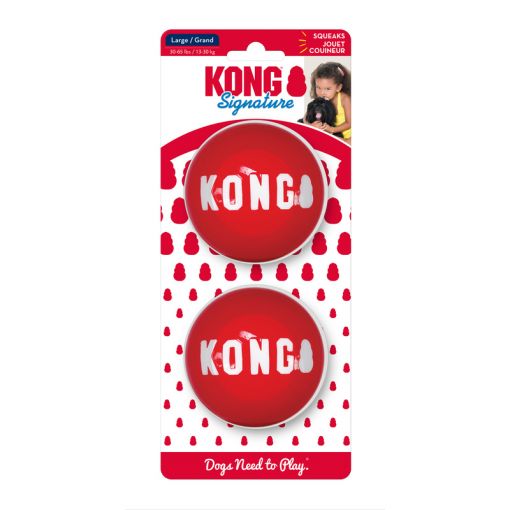 KONG Signature Balls Large 2er Pack