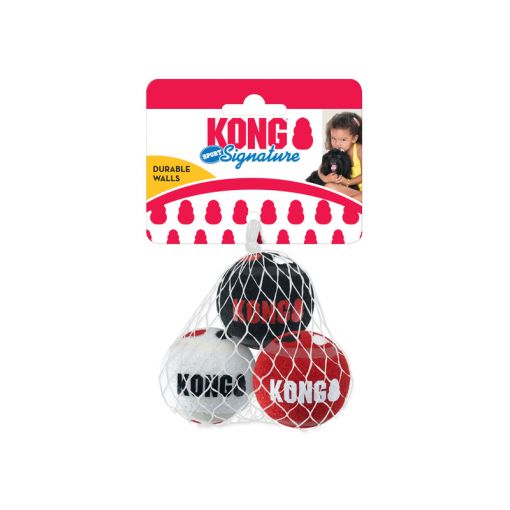 KONG Signature Sport Balls Small 3er Pack Sortiert