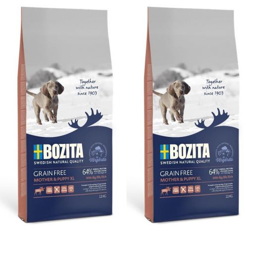 Bozita Grain Free Mother & Puppy XL 2 x 12 kg Sparpaket