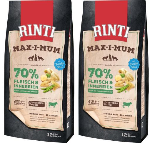 Rinti Max-i-mum Pansen 2 x 12 kg Sparpaket