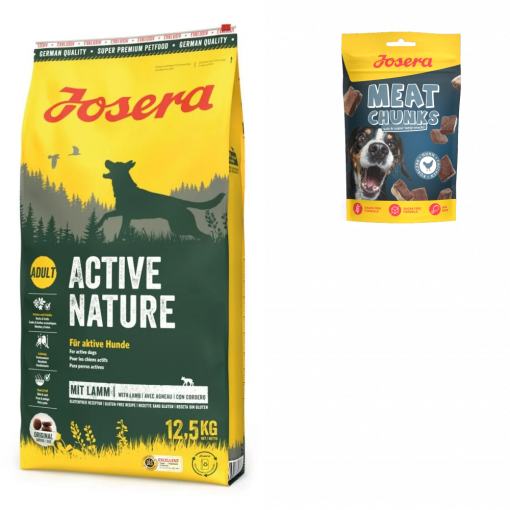 Josera Active Nature 12,5 kg + Meat Chunks Chicken 70g GRATIS