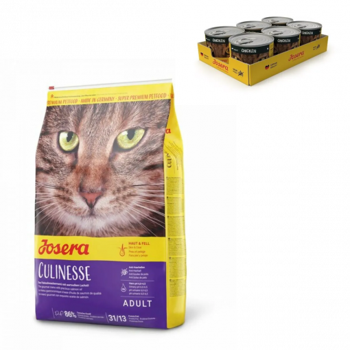 Josera Cat Culinesse 10 kg + Josera Chicken Cat wet 6 x 200 g gratis