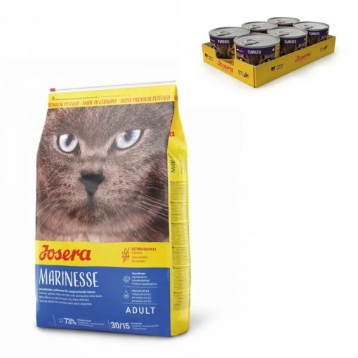 Josera Cat Marinesse 10 kg + Josera Turkey Cat wet 6 x 200 g gratis Josera Cat Marinesse 10 kg + Josera Turkey Cat wet 6 x 200 g gratis