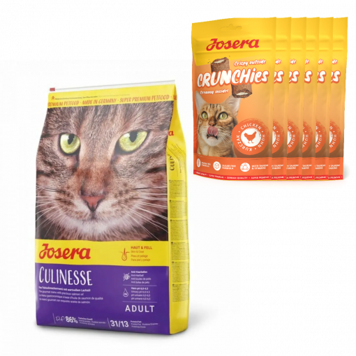 Josera Cat Culinesse 10 kg + 6 x 60 g Crunchies gratis