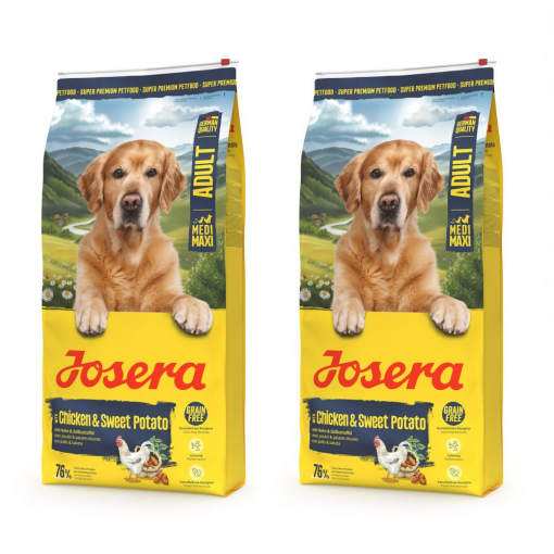 Josera Chicken & Sweet Potato Medi/Maxi 2 x 12,5 kg Sparpaket Josera Chicken & Sweet Potato Medi/Maxi 2 x 12,5 kg Sparpaket