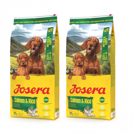 Josera Salmon & Rice Mother & Puppy 2 x 12,5 kg Sparpaket Josera Salmon & Rice Mother & Puppy 2 x 12,5 kg Sparpaket
