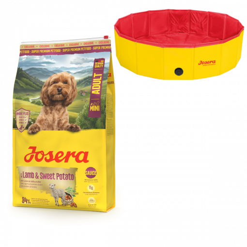 Josera Lamb & Sweet Potato Mini Adult 10 kg + Hundepool 120x30 cm gratis Josera Lamb & Sweet Potato Mini Adult 10 kg + Hundepool 120x30 cm gratis