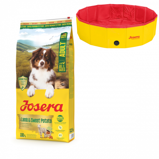 Josera Lamb & Sweet Potato 12,5 kg + Hundepool 120x30 cm gratis Josera Lamb & Sweet Potato 12,5 kg + Hundepool 120x30 cm gratis