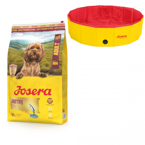 Josera Mini Adult Herring 10 kg + Hundepool 120x30 cm gratis