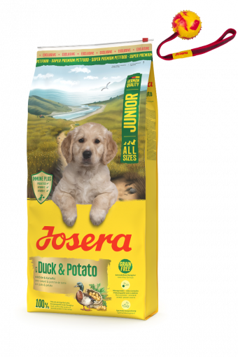 Josera Ente & Kartoffel Junior 12,5 kg + Wurfball gratis Josera Ente & Kartoffel Junior 12,5 kg + Wurfball gratis