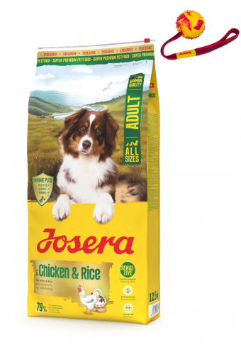 Josera Chicken & Rice 12,5 kg + Wurfball gratis