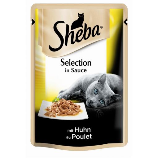 Sheba Portionsbeutel Cuisine mit Huhn in Sauce 85g (Menge: 24 je Bestelleinheit)