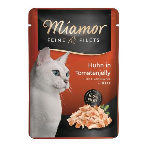 Miamor FB Feine Filets Huhn in Tomatenjelly 100 g (Menge: 24 je Bestelleinheit)