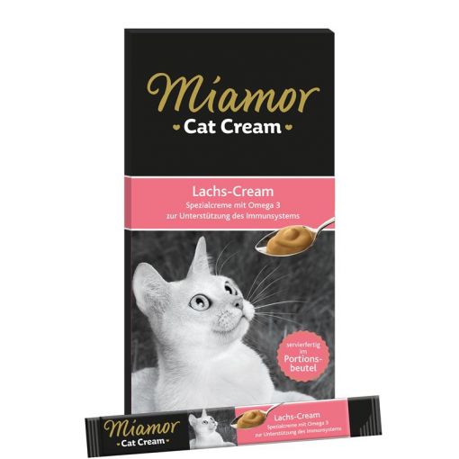 Miamor Snack Lachs-Cream 6 x 15 g (Menge: 11 je Bestelleinheit)