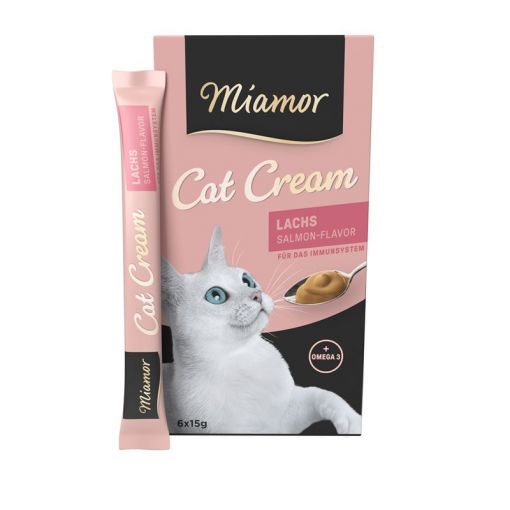 Miamor Snack Lachs-Cream 6 x 15 g (Menge: 11 je Bestelleinheit)