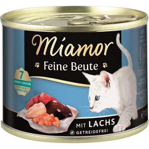 Miamor Dose Feine Beute Lachs 185 g (Menge: 12 je Bestelleinheit)