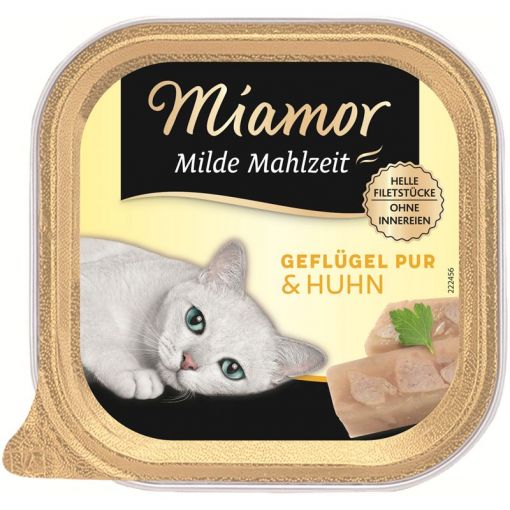 Miamor Schale Milde Mahlzeit Geflügel & Huhn 100 g (Menge: 16 je Bestelleinheit)