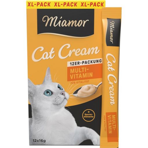 Miamor Snack Cream Multivitamin-Cream XL-Pack 12x16g (Menge: 7 je Bestelleinheit) Miamor Snack Cream Multivitamin-Cream XL-Pack 12x16g (Menge: 7 je Bestelleinheit)