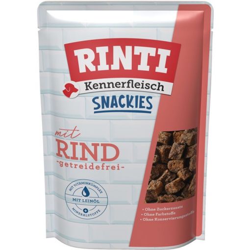 Rinti Kennerfleisch Snackies Adult Rind 225g (Menge: 5 je Bestelleinheit) Rinti Kennerfleisch Snackies Adult Rind 225g (Menge: 5 je Bestelleinheit)