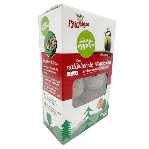 Nat&uuml;rlich Pfiffikus Insektenfettkn&ouml;del Beeren 6er Faltschachtel (Menge: 6 je Bestelleinheit)