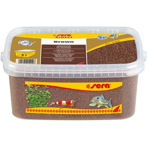 sera Gravel Brown Lava 2-3 mm 3.000 ml