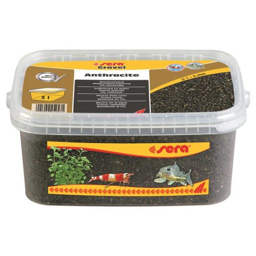 sera Gravel Anthracite Ø 1-3 mm 3 Liter