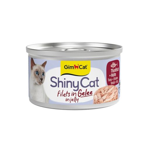 Gimpet ShinyCat in Jelly Thunfisch & Hühnchen 70g (Menge: 24 je Bestelleinheit) Gimpet ShinyCat in Jelly Thunfisch & Hühnchen 70g (Menge: 24 je Bestelleinheit)