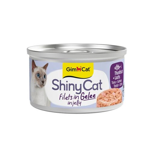 Gimpet ShinyCat in Jelly Thunfisch & Lachs 70g (Menge: 24 je Bestelleinheit) Gimpet ShinyCat in Jelly Thunfisch & Lachs 70g (Menge: 24 je Bestelleinheit)