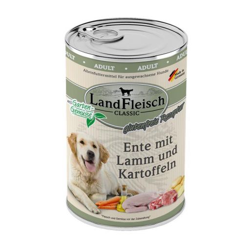 Landfleisch Dog Classic Ente mit Lamm & Kartoffeln 400g (Menge: 6 je Bestelleinheit)