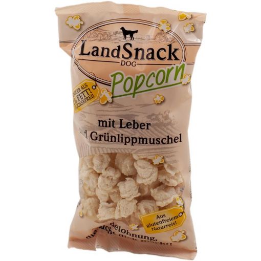 LandSnack für Hunde Popcorn Original mit Leber und Grünlippmuschel30g