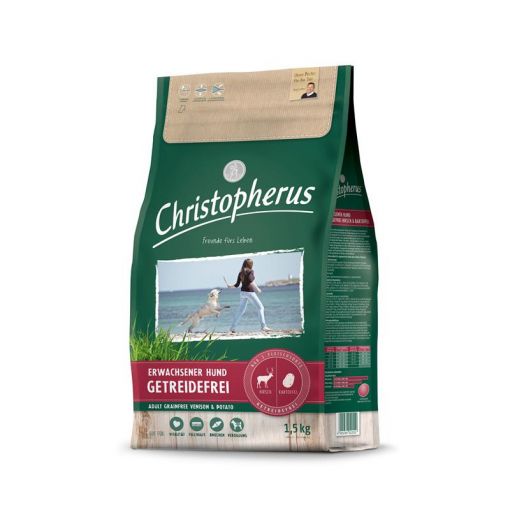 Christopherus Erwachsener Hund Getreidefrei Hirsch & Kartoffeln 1,5kg