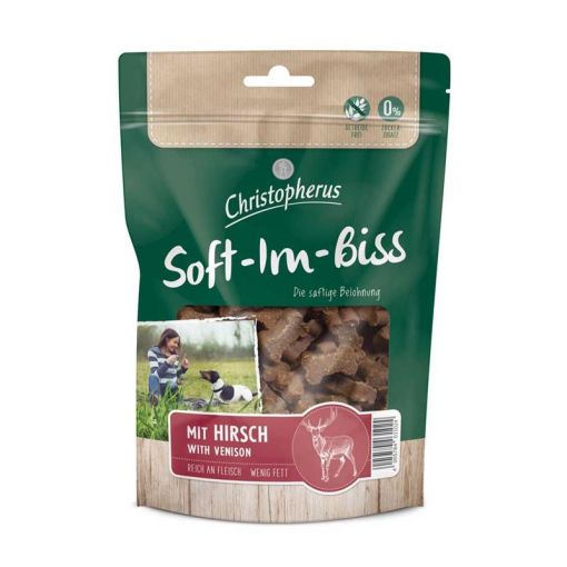 Christopherus Snacks Soft-Im-Biss mit Hirsch 125 g (Menge: 12 je Bestelleinheit)