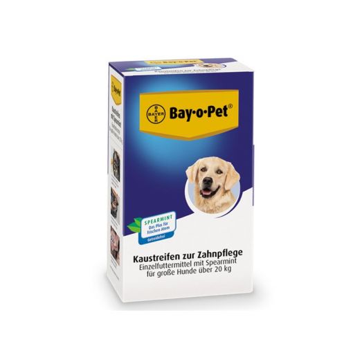 Bay-o-Pet Zahnpflege Kaustreifen Spearmint großer Hund 140g