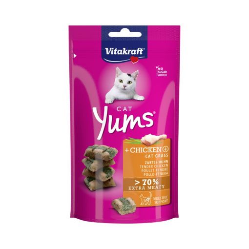 Vitakraft Cat Yums Huhn & Katzengras 40 g