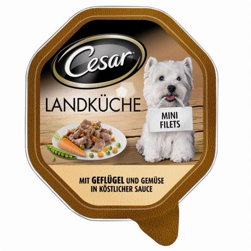 Cesar Schale Landküche mit Geflügel & Gemüse in köstlicher Sauce 150g (Menge: 14 je Bestelleinheit)