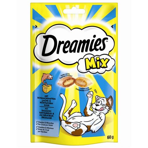 Dreamies Mix Lachs & Käse 60g (Menge: 6 je Bestelleinheit)