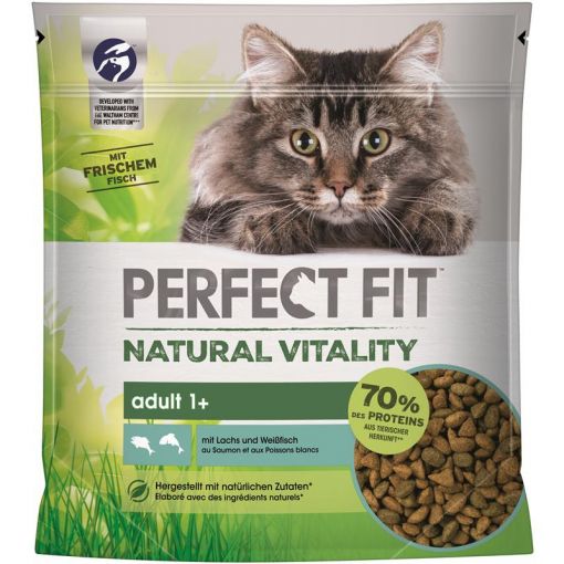 Perfect Fit Cat Natural Vitality Adult 1+ mit Lachs & Weissfisch  650g