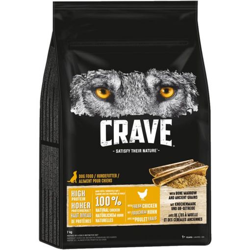 Crave Dog Trockenfutter Huhn & Knochenmark 7kg