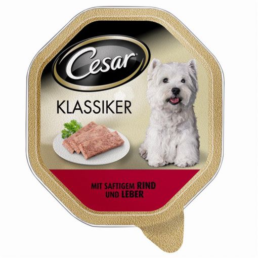 Cesar Schale Klassiker mit saftigem Rind & Leber 150g (Menge: 14 je Bestelleinheit)