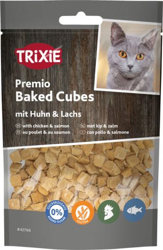 Trixie Premio Baked Cubes mit Huhn & Lachs 50 g Trixie Premio Baked Cubes mit Huhn & Lachs 50 g