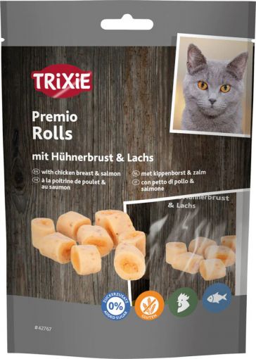 Trixie Premio Rolls mit Hühnerbrust & Lachs 50 g Trixie Premio Rolls mit Hühnerbrust & Lachs 50 g