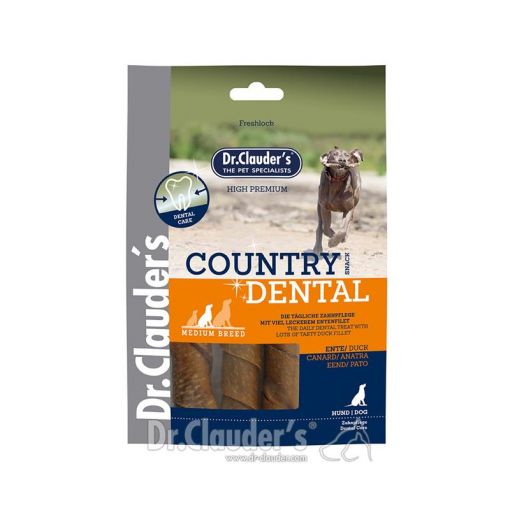 Dr. Clauders Dog Snack Country Dental Ente Medium Breed 120g