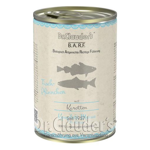 Dr. Clauders BARF Cat Komplettmenü Fisch-Pfännchen 400g (Menge: 6 je Bestelleinheit)