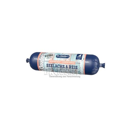 Dr. Clauders Selected Meat Country Style Wurst Seelachs & Reis 800g