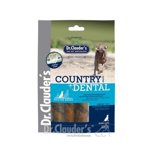 Dr. Clauders Dog Snack Country Dental Fisch Medium Breed 100g