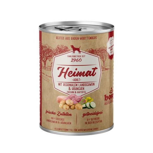 Bosch Heimat Nassfutter Adult Landschwein & H&uuml;hnchen 400 (Menge: 12 je Bestelleinheit)