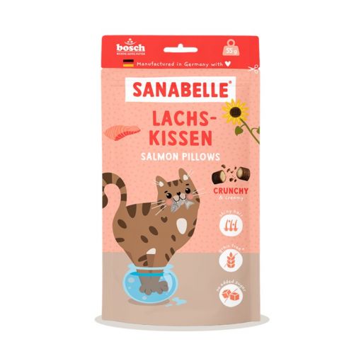 Sanabelle Snack Lachskissen 55g (Menge: 7 je Bestelleinheit)