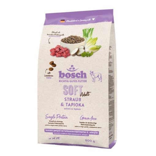 Bosch Soft Adult Strauß & Tapioka 800g Bosch Soft Adult Strauß & Tapioka 800g